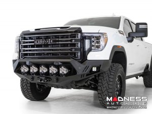GMC Sierra 2500 Bomber Front Bumper w/ 5 LP6 Round LED Lights